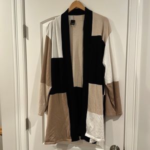 Color blocked Cardigan Sweater